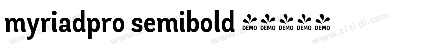 myriadpro semibold 半字体转换